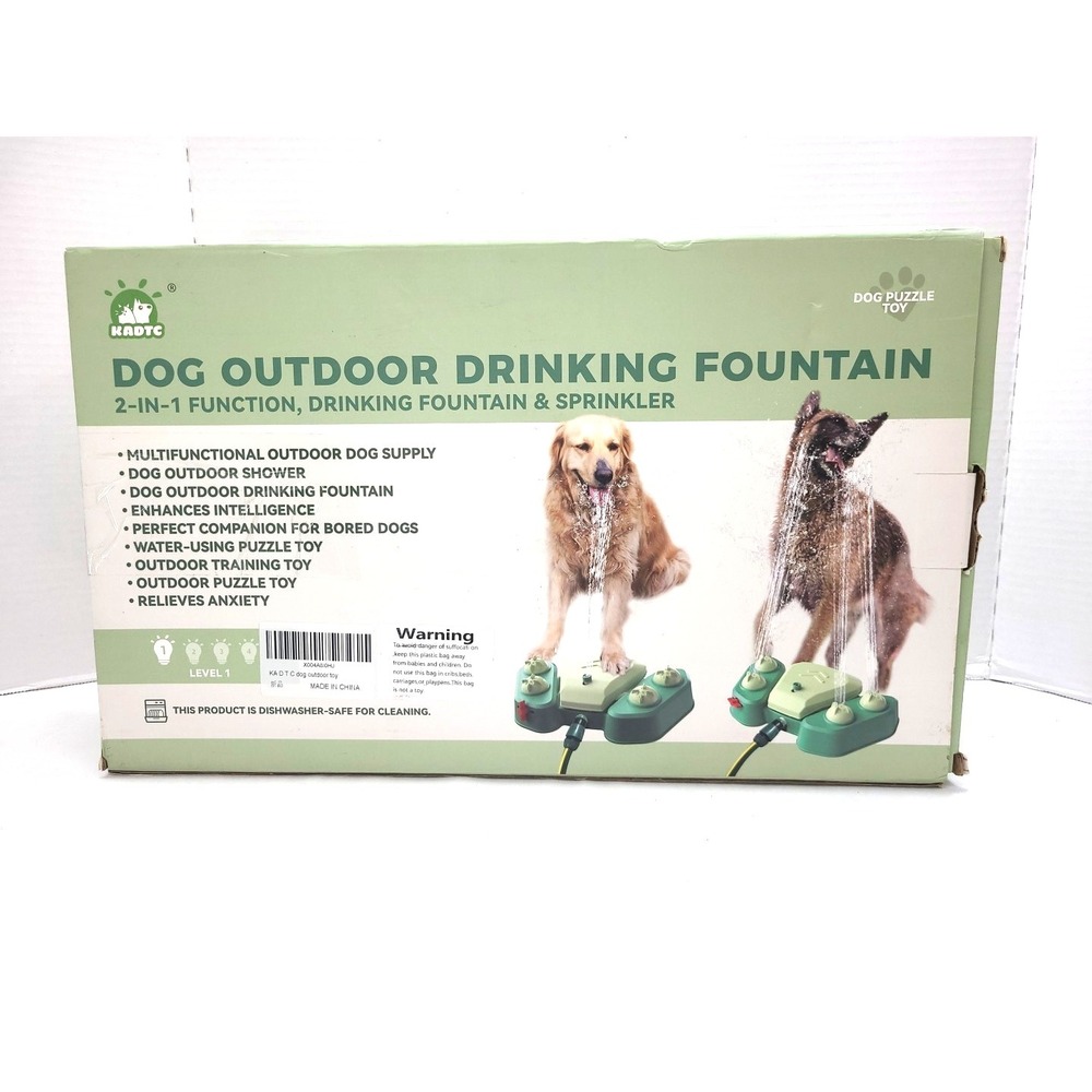 Dog Sprinkler for Outdoor, Paw-Activated Large‎ Dog Water Fountain